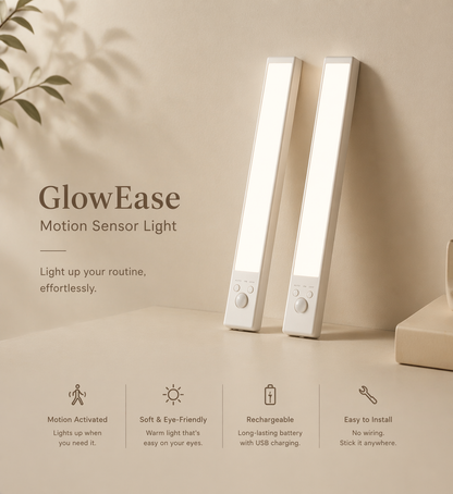 GlowEase Motion Sensor Light