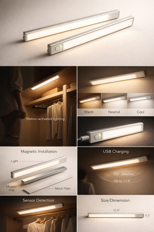 GlowEase Motion Sensor Light